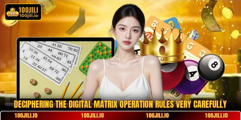 Deciphering the digital matrix operation rules very carefully