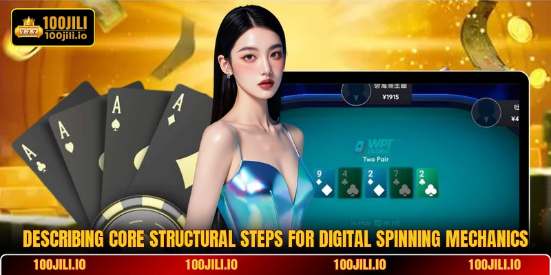 Describing core structural steps for digital spinning mechanics