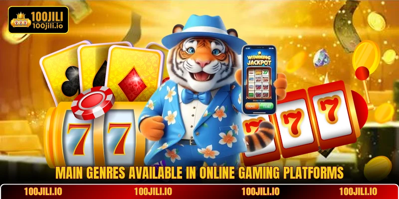 Main genres available in online gaming platforms Main genres available in online gaming platforms