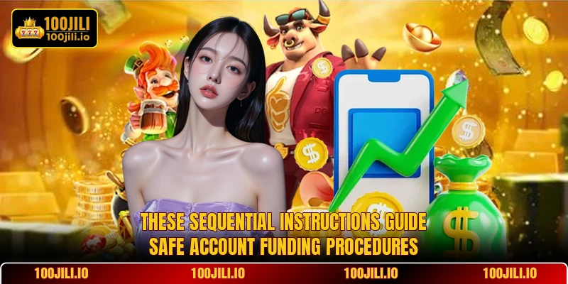 These sequential instructions guide safe account funding procedures