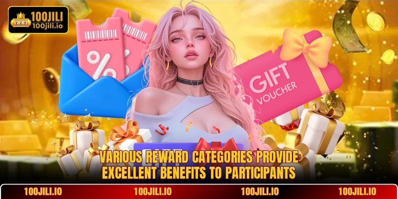 Various reward categories provide excellent benefits to participants